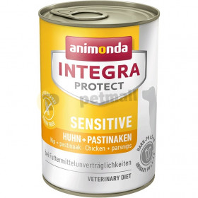 Animonda Integra Protect  Sensitive - пълноценна храна с пиле и пащърнак за кучета с различни алергии